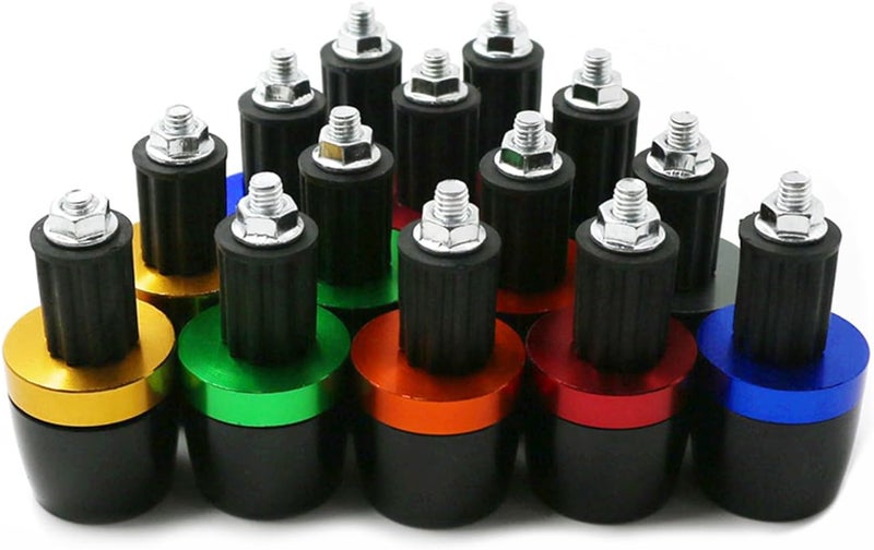 HAONEL 7/8" Universal Motorcycle Handlebar Grips Plug Aluminum Bar End Cap Sliders Replacement for Suzuki SV650 DR650 DR 650 S/SE Bandit GSF250 GSF600 GSF650 GSF1200 - Image 5